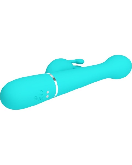 Pretty Love Flirtation PRETTY LOVE — DEJON RABBIT VIBRATOR 3 IN 1 DAUDZFUNKCIJAS AQUA GREEN