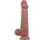 Pretty Love High Grade PRETTY LOVE - SLIDING SKIN SERIES REALISTIC DILDO WITH SLIDING SKIN SUCTION CUP BROWN 24 CM