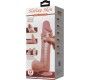 Pretty Love High Grade PRETTY LOVE - SLIDING SKIN SERIES REALISTIC DILDO WITH SLIDING SKIN SUCTION CUP BROWN 24 CM