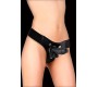 Ouch! REALISTIC LEATHER STRAP-ON 6 INCHES BLACK