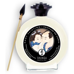 Shunga Erotic Art SHUNGA BALTĀ ŠOKOLĀDE ĶERMEŅA KRĀSOŠANA 100ML