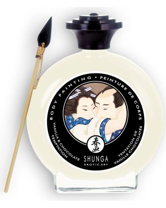 Shunga Erotic Art SHUNGA BALTĀ ŠOKOLĀDE ĶERMEŅA KRĀSOŠANA 100ML