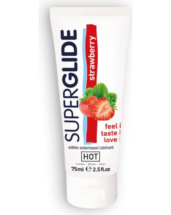 Hot™ ГОРЯЧИЙ? SUPERGLIDE СЪЕДОБНАЯ СМАЗКА КЛУБНИКА 75МЛ