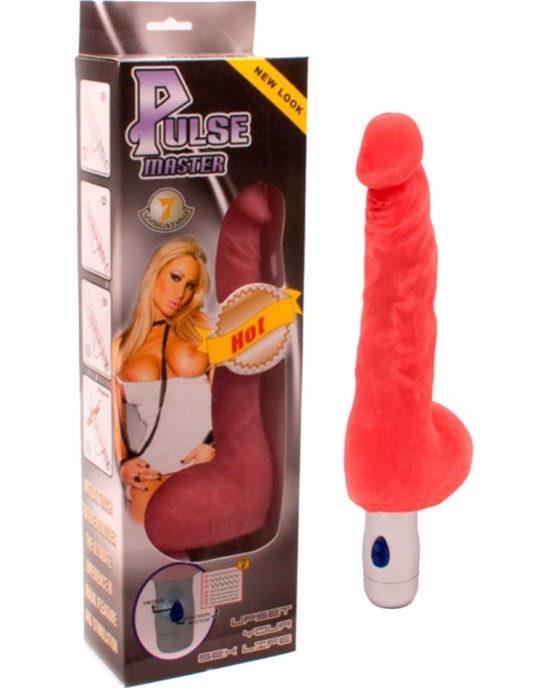 Pulse Master REALISTIC VIBRATOR WITH LIGHT RED