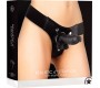 Ouch! REALISTIC LEATHER STRAP-ON 6 INCHES BLACK