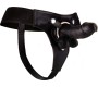 Ouch! REALISTIC LEATHER STRAP-ON 6 INCHES BLACK