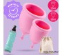 Crushious MINERVA S + L MENSTRUAL CUPS WITH POUCH AND TOY CLEANER 150 ML