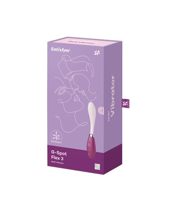 Satisfyer G-SPOT FLEX 3 VIBRATORS BURGUNDY