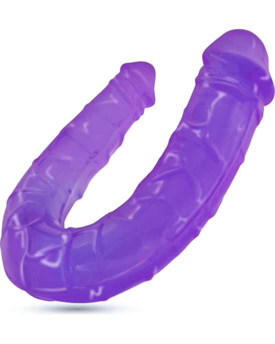 Crushious DEEP DIVER DUBULTAIS DILDO AR ANĀLĀS LUBRIKANTS 50 ml PURPU