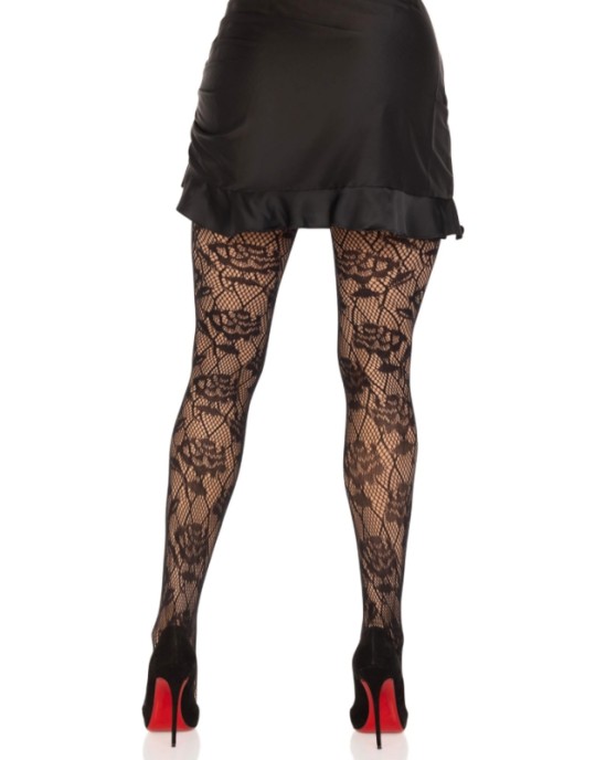 Leg Avenue Hosiery LEG AVENUE - КОЛГОТКИ С СЕТКОЙ WILD ROSE