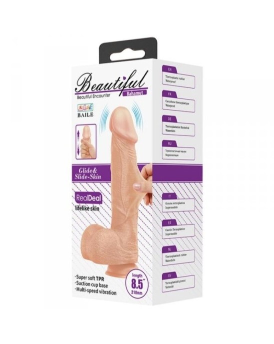 Baile Dildos SKAISTĀ SATIKSME BAHAMUT THUSTING 21,8 CM — MIESA