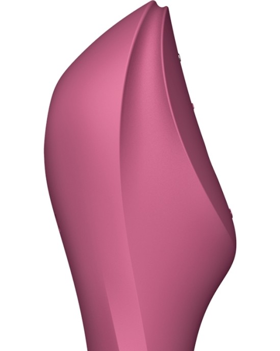 Satisfyer Air Pulse SATISFYER CURVY TRINITY 3 ВОЗДУШНО-ИМПУЛЬСНЫЙ ВИБРАТОР - КРАСНЫЙ
