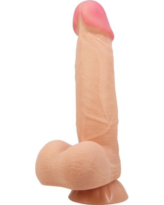 Pretty Love High Grade PRETTY LOVE - BĪDĀMĀS ĀDAS SĒRIJA REĀLISTS DILDO AR BĪDĀMĀM ĀDAS SŪKCUSĒM 21,8 CM