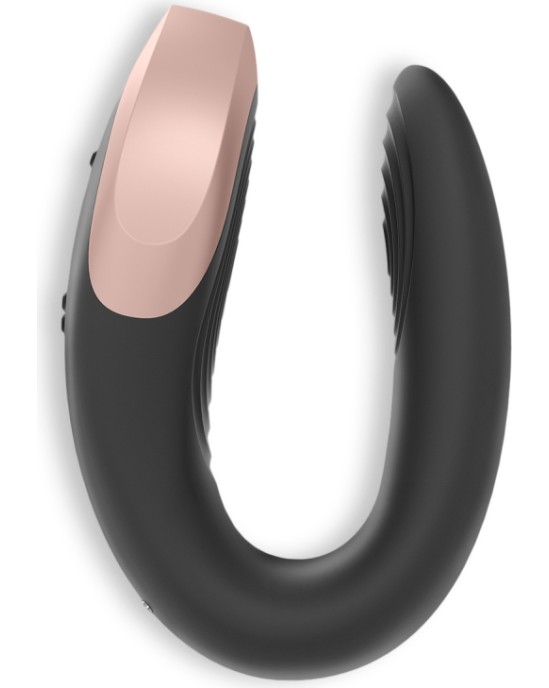 Satisfyer APMIERINĀTĀJS DUBULTĀ MĪLESTĪBA AR APP BLACK