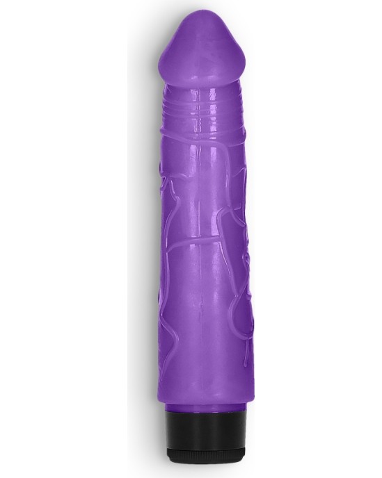 GC 8" THICK REALISTIC DILDO VIBE PURPLE