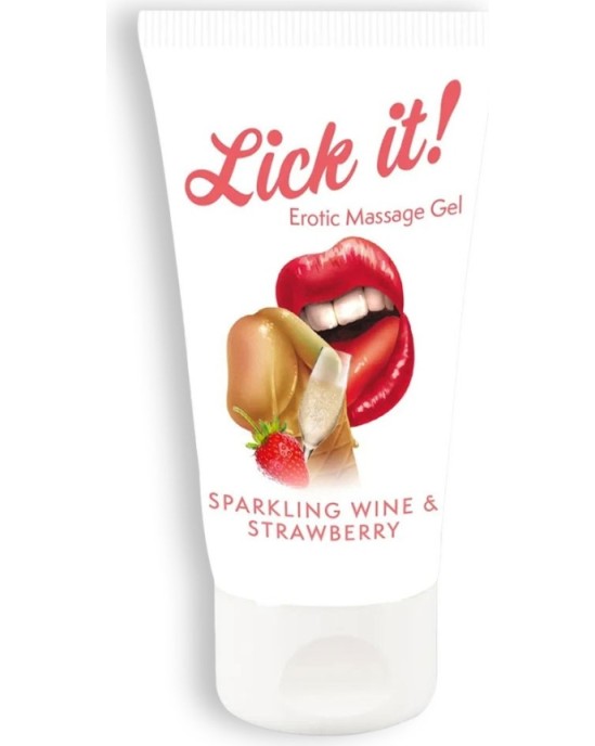 Orion LICK-IT KISSABLE LUBRICANT STRAWBERRY SPARKLING WINE 50ML