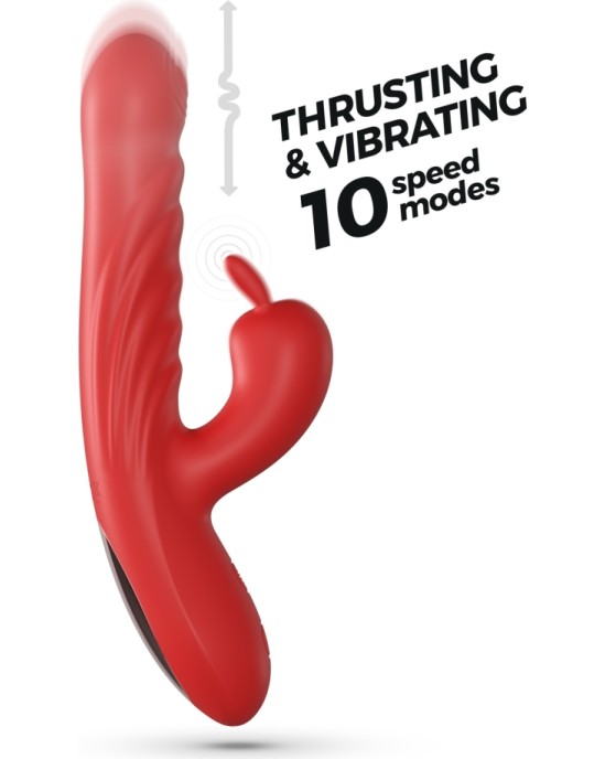 Crushious LAPIN TRUSTING RABIT VIBRATOR RED