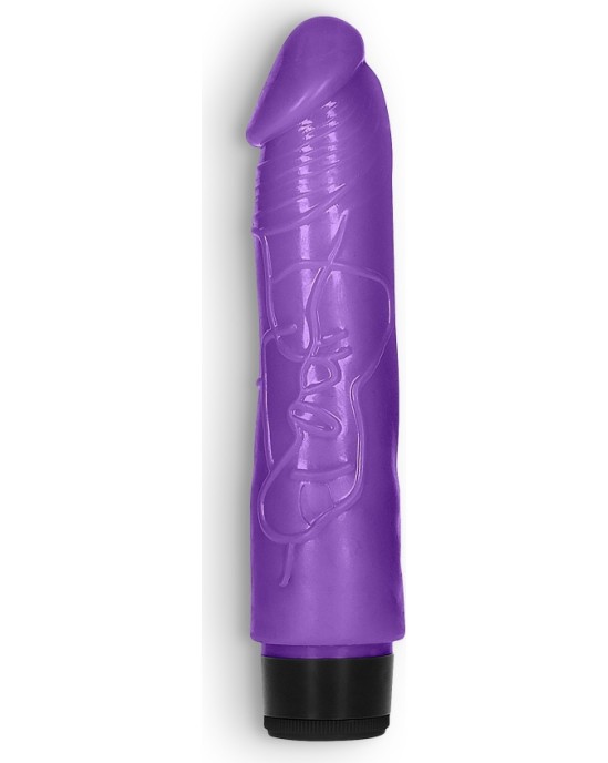 GC 8" THICK REALISTIC DILDO VIBE PURPLE