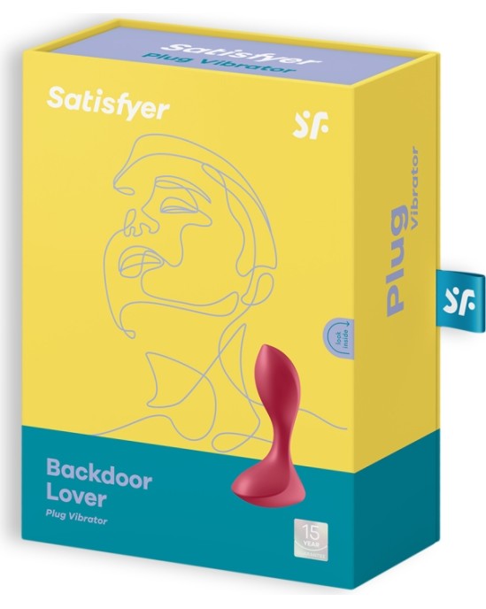 Satisfyer АНАЛЬНЫЙ ВИБРАТОР ЛЮБОВНИКА ЗА ЧЕРНОЙ ДВЕРЬЮ, КРАСНЫЙ