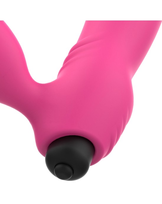 Ohmama Vibrators OHMAMA - BIX DOUBLE STIMULATION VIBRATOR XMAS EDITION PINK