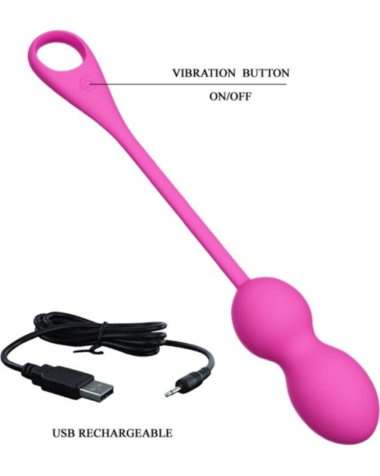 Pretty Love Smart PRETTY LOVE - ELVIRA PINK RECHARGEABLE VIBRATING BALLS