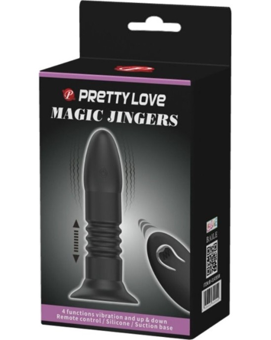 Pretty Love Bottom PRETTY LOVE — PLUG MAGIC JINGER UZ AUGŠU un LEJU UN VIBRĀCIJAS