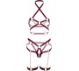 Leg Avenue Kink LEG AVENUE — HARNESS BRA & HEART GARTER S