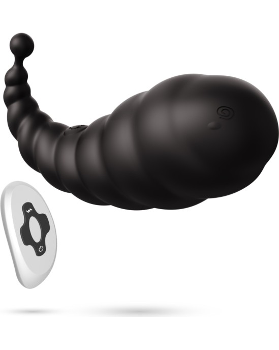 Crushious COCOON RECHARGEABLE VIBRATING EGG WITH WIRELESS REMOTE CONTROL BLACK