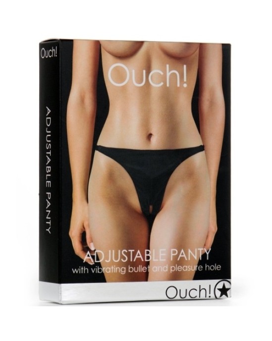 Ouch! PANTY WITH VIBRATING BULLET BLACK