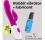 Crushious MOCHI RABBIT VIBRATOR PURPLE WITH WATERBASED LUBRICANT INCLUDED