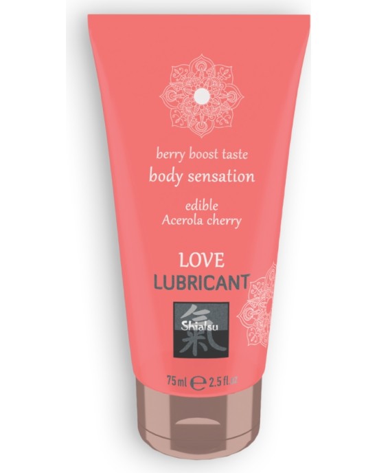 Shiatsu™ SHIATSU? EDIBLE LOVE BERRY BOOST LUBRIKANTS AR ACEROLAS UN ĶIRŠU GARŠU 75 ml