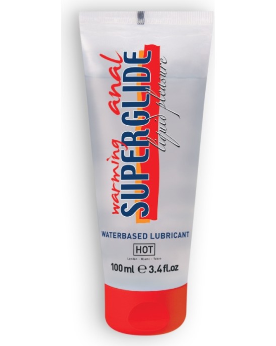 Hot™ WARMING ANAL SUPERGLIDE WATERBASED LUBRICANT HOT? 100ML