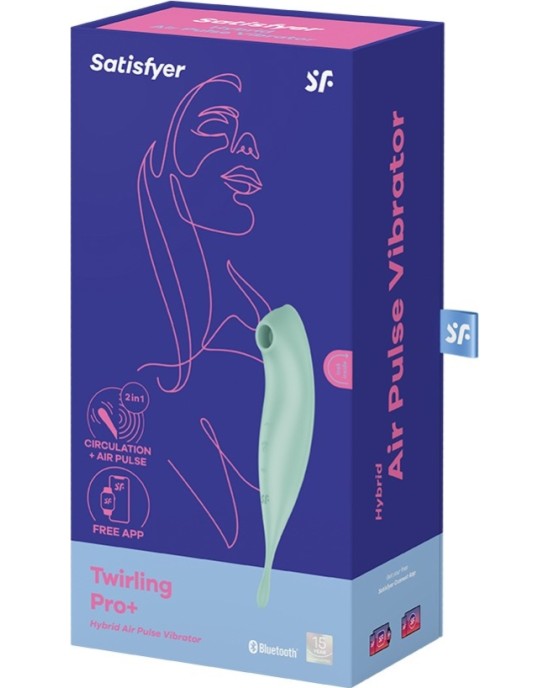 Satisfyer ВИБРАТОР TWIRLING PRO С ПРИЛОЖЕНИЕМ CONNECT MINT