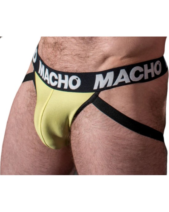 Macho Underwear MACHO — MX25A JOCK LYCRA YELLOW S