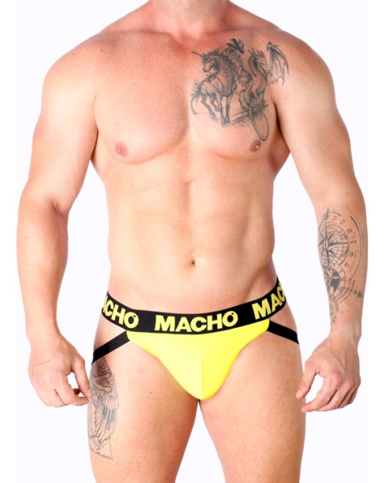 Macho Underwear MACHO — MX25A JOCK LYCRA YELLOW S