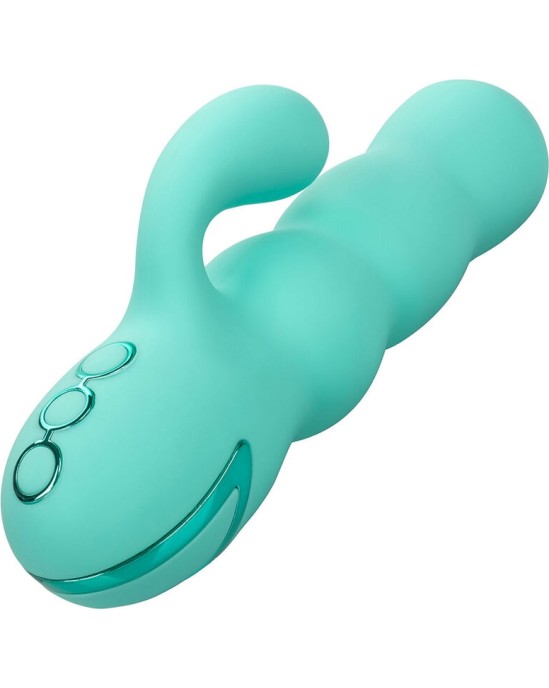 California Exotics DEL MAR DIVA VIBRATOR RABBIR AQUA GREEN BY CALIFORNIA DREAMING