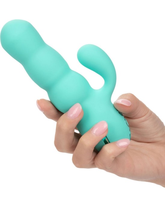 California Exotics DEL MAR DIVA VIBRATOR RABBIR AQUA GREEN BY CALIFORNIA DREAMING