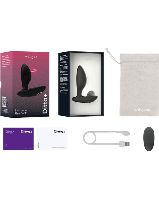 We-Vibe DITTO+ ANAL PLUG VIBRATOR BLACK
