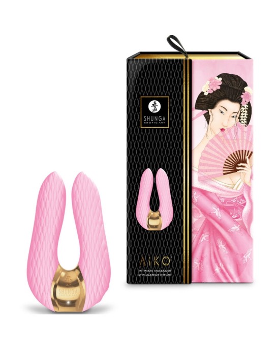 Shots Toys SHUNGA - ИНТИМНЫЙ МАССАЖЕР AIKO РОЗОВЫЙ