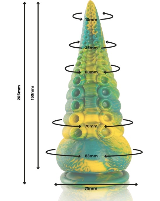 Epic CETUS GREEN tausteklis DILDO LIELA IZMĒRA