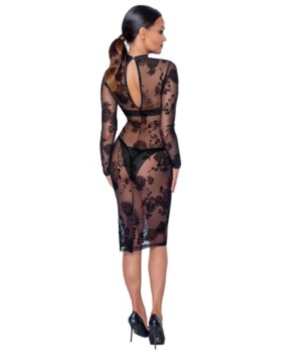 Noir Kleita Flock Print M