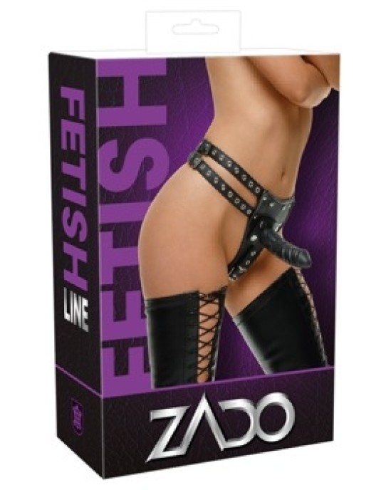 Zado Leather String + 3 Dildos L/XL