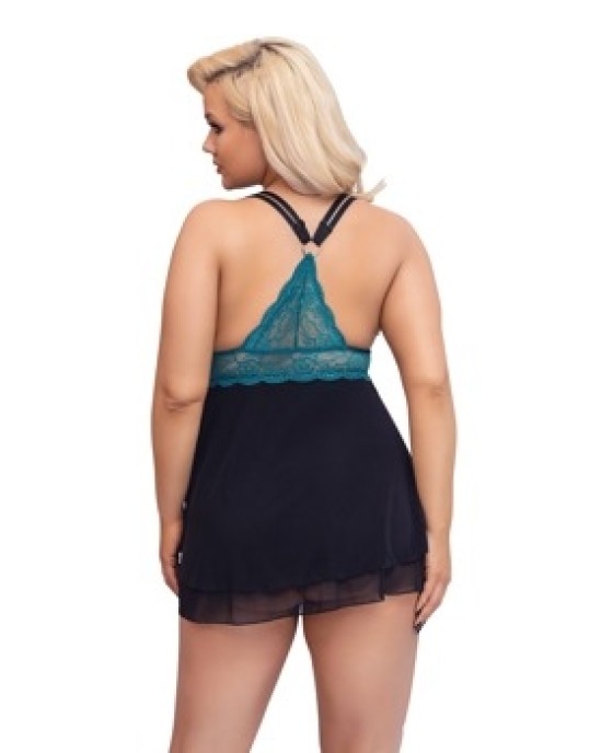 Cottelli Curves Babydoll petrol3XL