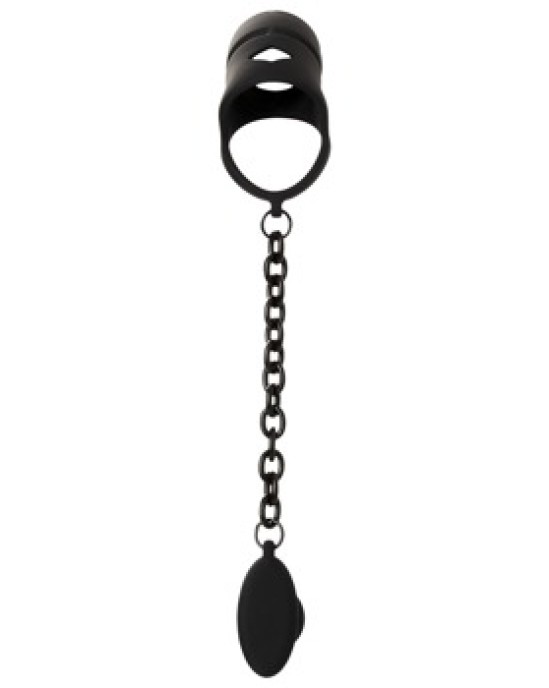 Black Velvets Cock cage with a