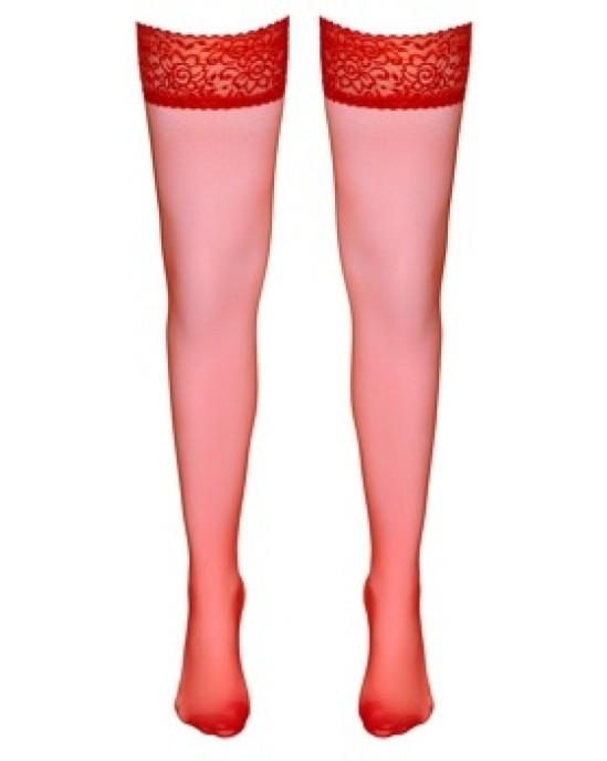 Cottelli Legwear Hold-up Stockings red 2