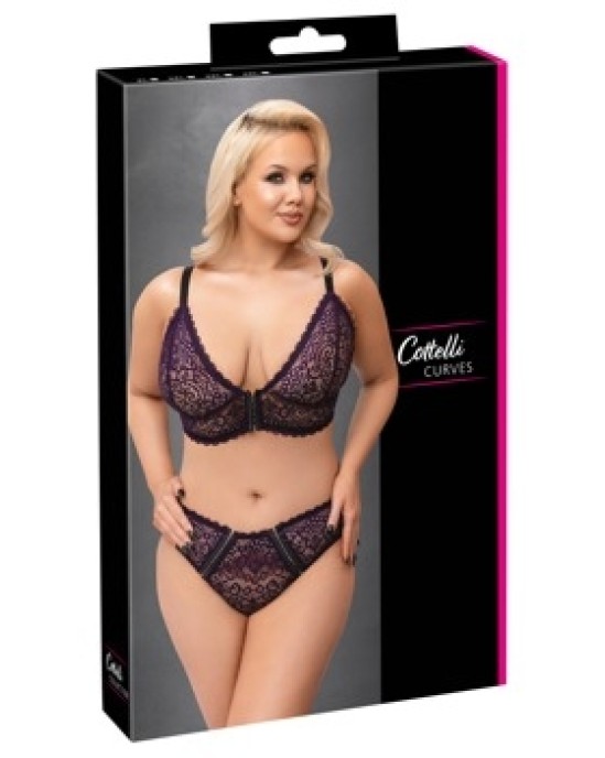 Cottelli Curves Bra Set purple XL