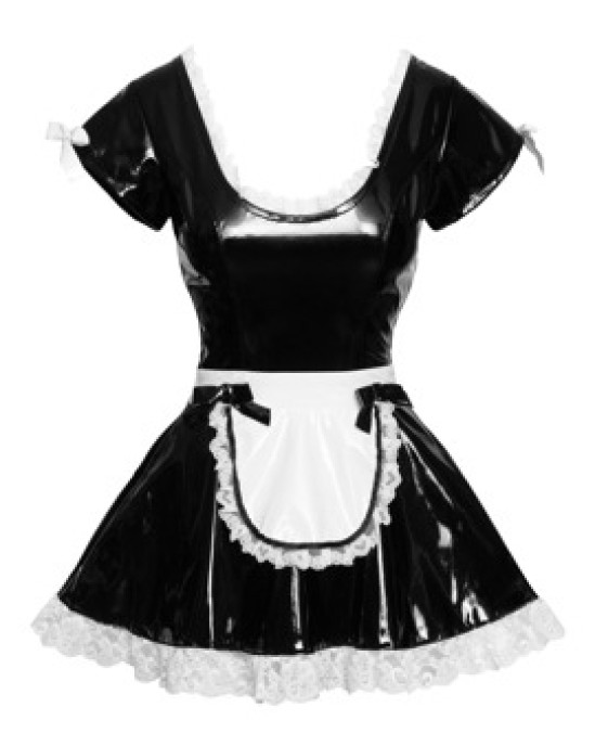 Black Level Vinyl Maid's Dress S