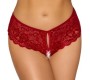 Cottelli Lingerie Crotchless panty red M