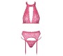 Cottelli Lingerie Bra Suspender Set L/XL