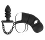 Black Velvets Cock cage with a